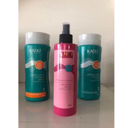 Thuốc Ép, Uốn Nóng Thơm Collagen KADU 500ml x2